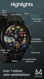 MD242 Hybrid watch face 4