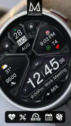 MD326 3D Modern Watch Face 1