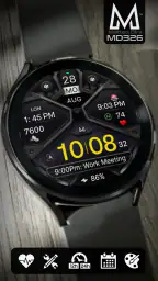 MD326 3D Modern Watch Face 4