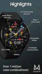 MD335 Hybrid watch face 6