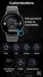 MD338 Hybrid watch face 6