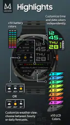 MD339 Digital watch face 4