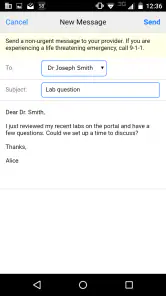 MEDITECH MHealth screenshot