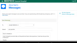 MEDITECH MHealth screenshot