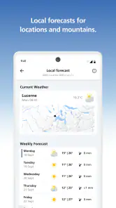 MeteoSwiss screenshot