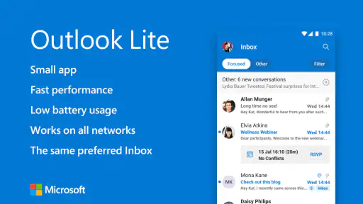 Microsoft Outlook Lite: Email 1