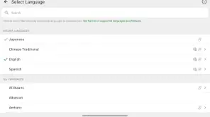 Microsoft Translator screenshot