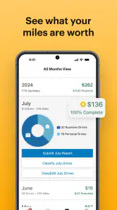 Mileage Tracker & Log - MileIQ screenshot