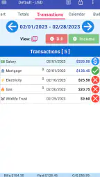 MoBill Budget and Reminder 1