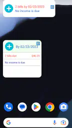 MoBill Budget and Reminder 8
