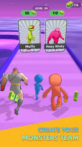 Monster Draft : Merge Runner screenshot