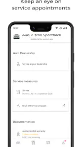 myAudi screenshot