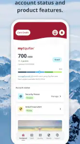 myEquifax screenshot