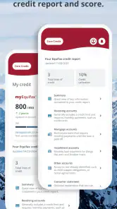 myEquifax screenshot
