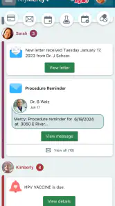 MyMercy+ screenshot