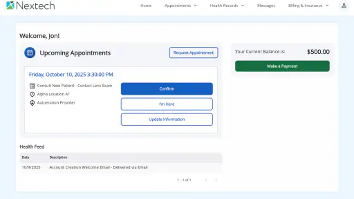 myPatientVisit Portal 5