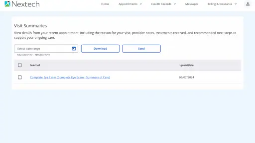 myPatientVisit Portal 7