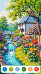 Nature Calm Paint by Numbers 4