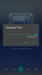 NOAA Weather radio screenshot