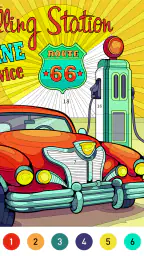 Nostalgia Color by number game 3