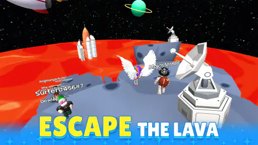 Obby Block World: Lava Fall 4