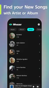 Offline Music Player- Weezer screenshot