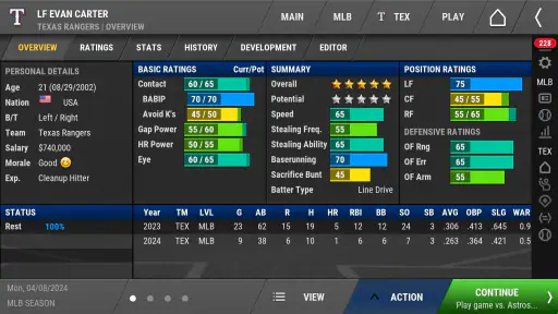 OOTP Baseball Go 25 8