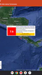 OVSICORI-UNA Alerta Terremotos 7