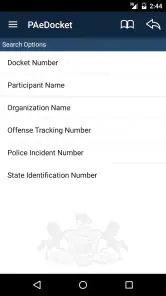 PAeDocket screenshot