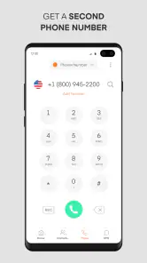 Phoner 2nd Phone Number + Text screenshot