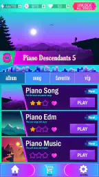 Piano Descendants 5 Tiles Game 1