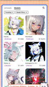 PixAI: AI Anime Art Generator screenshot