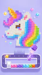 Pixel Gem Loop: Gem Coloring 2