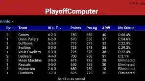 PlayoffComputer screenshot