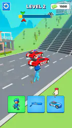 Police Car Shape Shifting Race 5