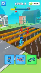 Police Car Shape Shifting Race 8