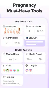 Pregnancy Tracker App | Glow screenshot