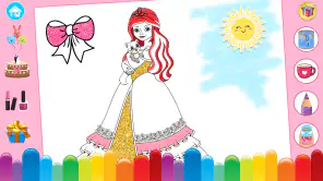 Princess Coloring Book & Games screenshot