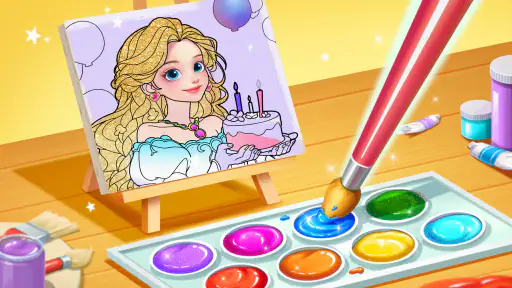 Princess Game Fantasy Coloring 1