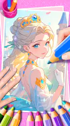 Princess Game Fantasy Coloring 5