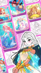 Princess Game Fantasy Coloring 7