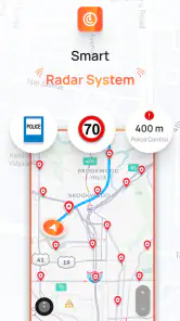 Radar, HUD, Map, Speed Camera screenshot