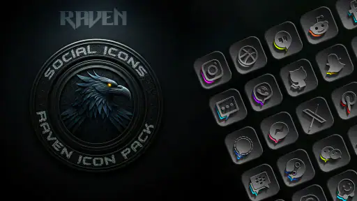 Raven Dark Icon Pack 3