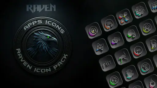 Raven Dark Icon Pack 4
