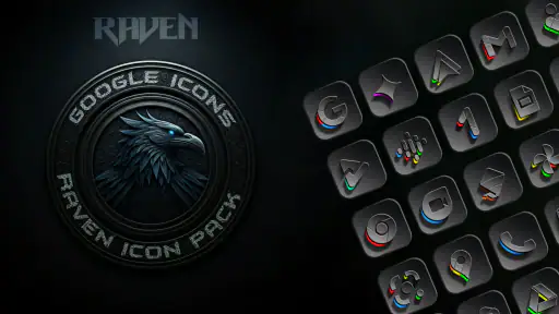Raven Dark Icon Pack 7