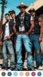 Rebel Gangster Coloring Pages 1