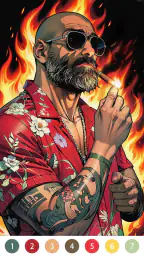 Rebel Gangster Coloring Pages 6