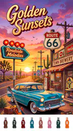 Retro Vibes Paint by Number 3