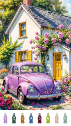 Retro Vibes Paint by Number 6