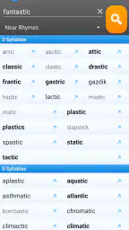 RhymeZone Rhyming Dictionary 1